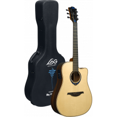 Lâg HyVibe 30 Dreadnought Cutaway Electro - Vue 1