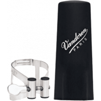 Vandoren Ligature M/O argent clarinette Sib + couvre-bec plastique - Vue 1