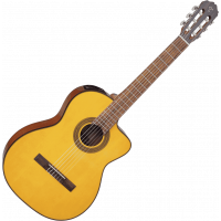 Takamine GC1CE-NAT Classique, cutaway électro-acoustique, Natural - Vue 2