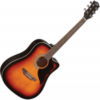 Eko Ranger 6 électro Cutaway EQ Brown Sunburst - Vue 2