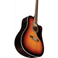 Eko Ranger 6 électro Cutaway EQ Brown Sunburst - Vue 5