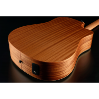 Lâg TL70DCE-NAT Tramontane Dreadnought Gaucher Cutaway Électro Naturelle - Vue 6