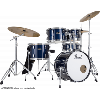 Pearl Roadshow junior 18 Royal Blue Metallic avec pack Sabian Solar 3 cymbales + pied perche - Vue 1